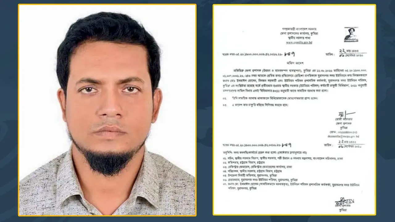 রোহিঙ্গা নাগরিককে জন্মসনদ দেওয়ায় ইউপি সচিব বরখাস্ত