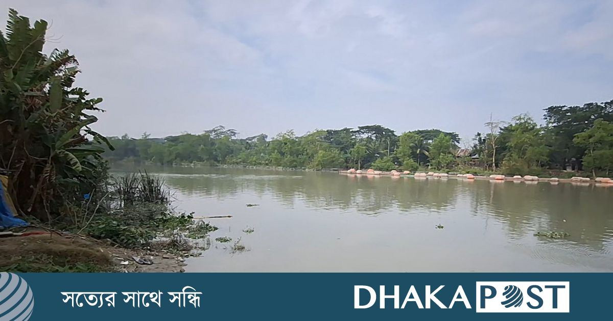 বারবার খনন করেও প্রাণ ফিরছে না খাকদোন নদীর