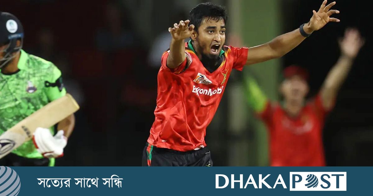 দেশের বাইরে খেলা নিয়ে যা বললেন তানজিম সাকিব