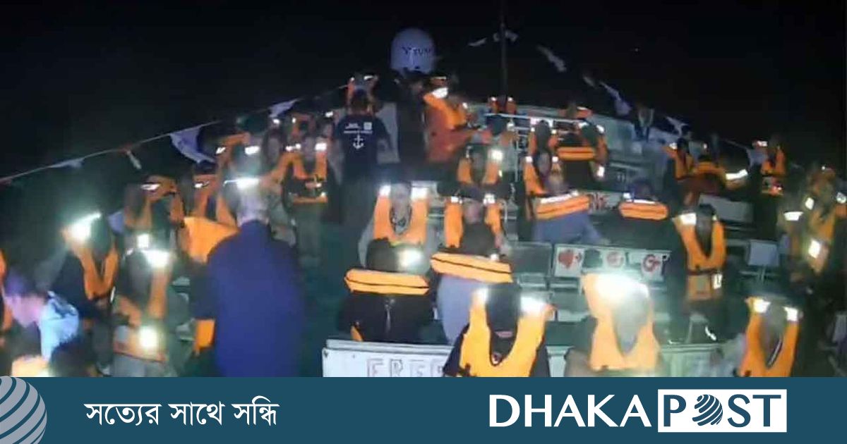 শহিদুল আলমের ‘কনশানস’সহ ফ্রিডম ফ্লোটিলার সব জাহাজ আটক করেছে ইসরায়েল