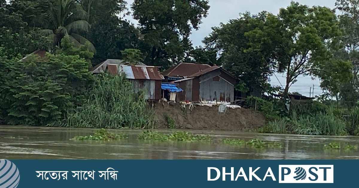 তুরাগ নদের বাঁকে বাঁকে ভাঙন, ছোট হচ্ছে জনপদ