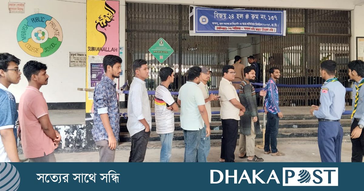 রাকসু নির্বাচনে ভোটগ্রহণ শুরু