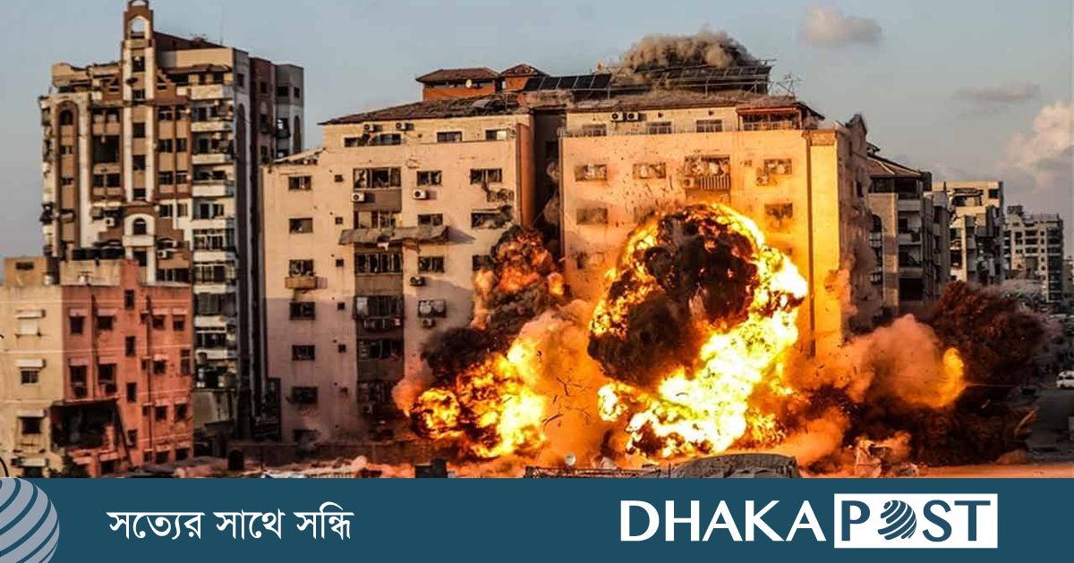 গাজা সিটিতে আরেক বহুতল ভবন ধ্বংস, ইসরায়েলি হামলায় নিহত ৬৫