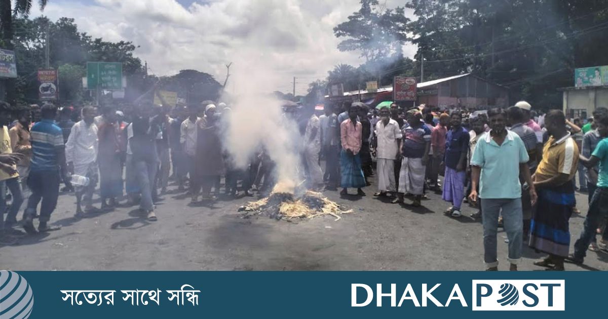 ভাঙ্গা থানা ও উপজেলা পরিষদে হামলা-ভাঙচুর, অফিসার্স ক্লাবে আগুন