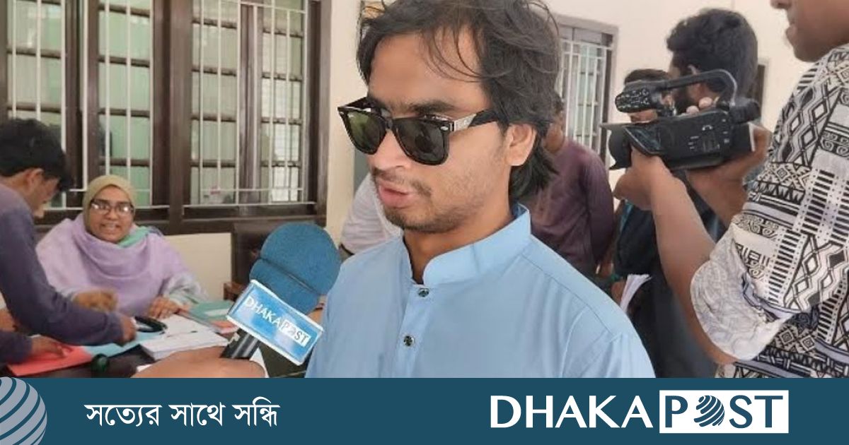 রাকসু নির্বাচনে লড়বেন দৃষ্টি প্রতিবন্ধী নাঈম হোসেন